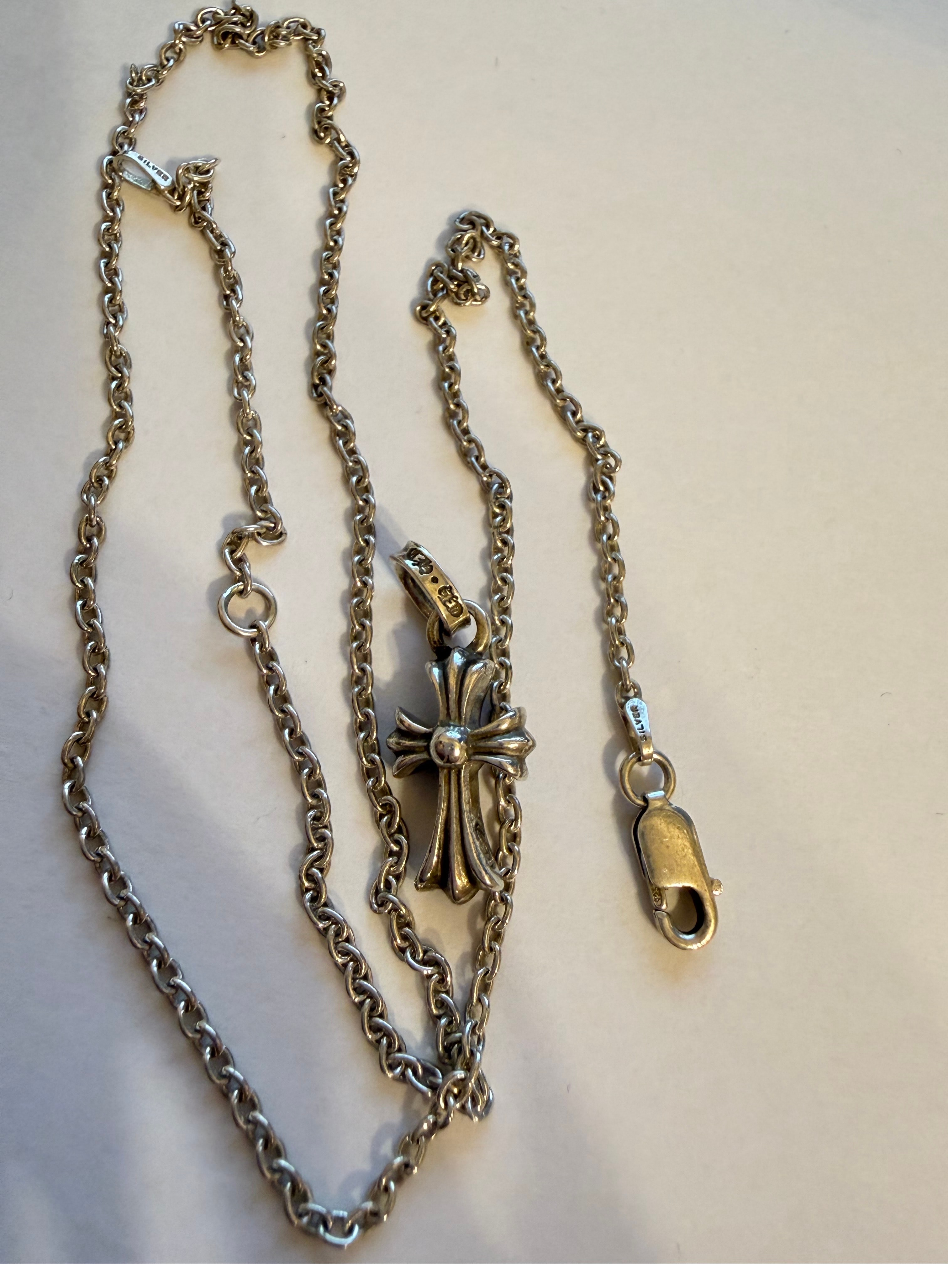Chrome Hearts Cross Baby Fat Charm "Silver"