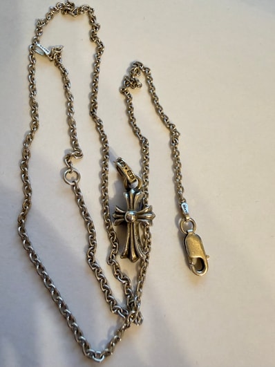 Chrome Hearts Cross Baby Fat Charm "Silver"