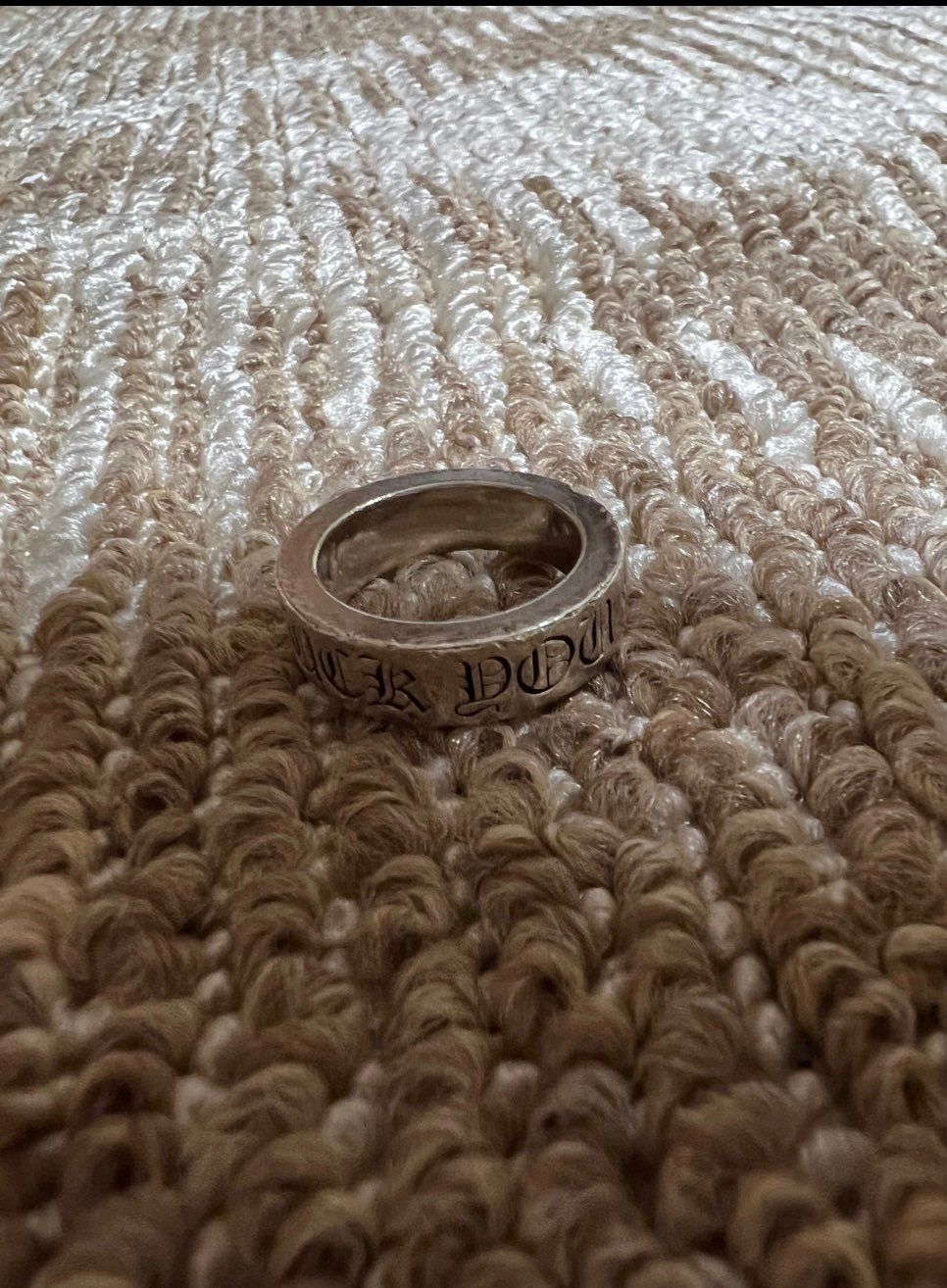 Chrome Hearts Spacer Ring 6mm Fuck You "Silver"