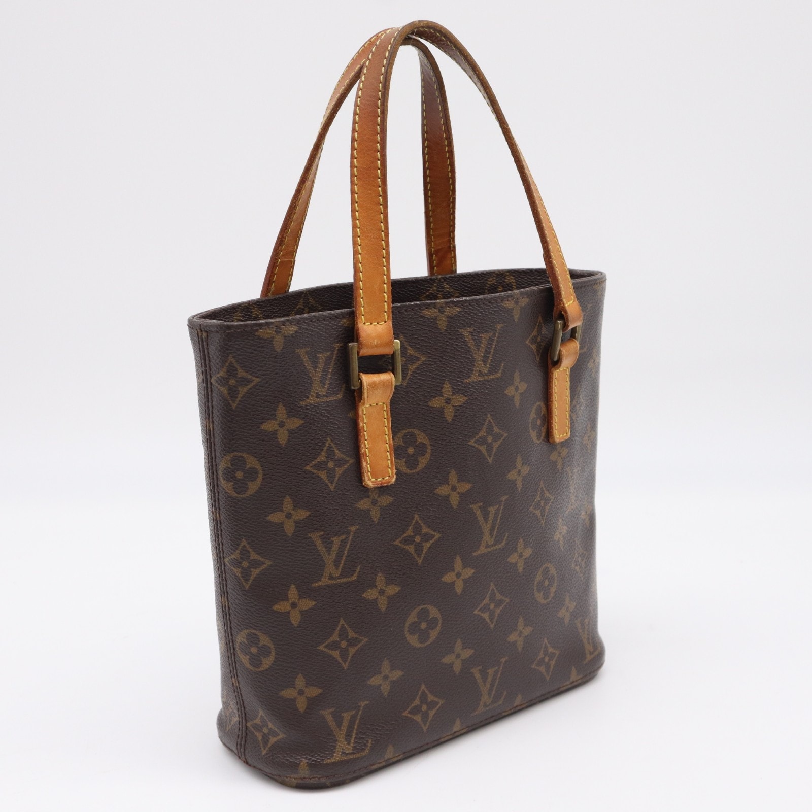 LOUIS VUITTON ルイ・ヴィトン モノグラム ヴァヴァンPM M51172 ハンドバッグ ブラウン ベージュ コーティングキャンバス レザー レディース