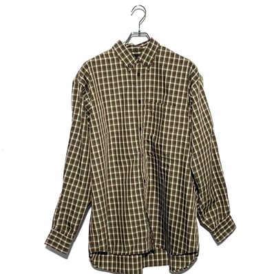 DAIWA PIER39 Tech Button Down Shirts L/S Mini Plaids "Olive"