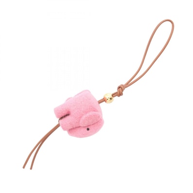 ロエベ LOEWE エレファント チャーム アクセサリー レザー フェルト レディース ピンク系 / ブラウン系 CA36232X323900 【新品】
