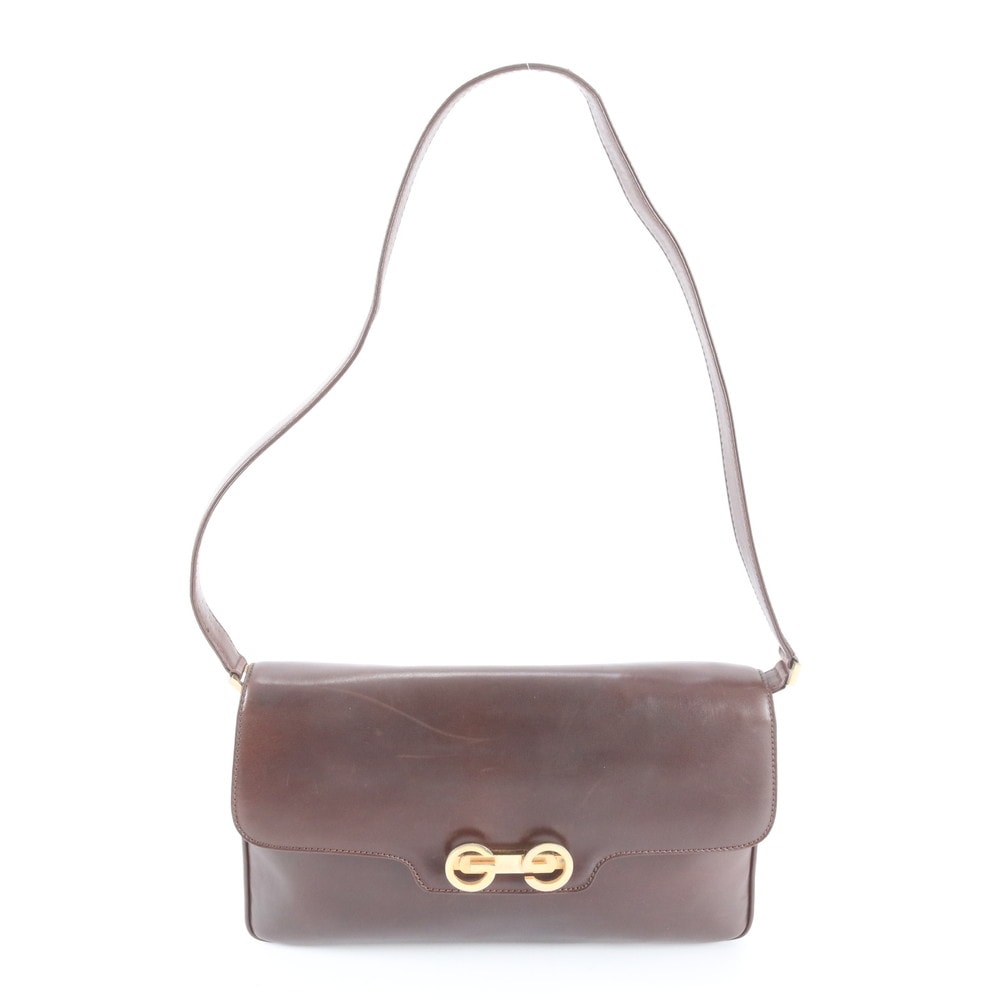 ■美品 グッチ オールドグッチショルダーバッグ レザー