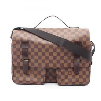 ルイ・ヴィトン LOUIS VUITTON ブロードウェイ 2WAY ショルダーバッグ バッグ PVCコーティングキャンバス レザー ダミエ エベヌ メンズ レディース ブラウン系 N42270 【中古】