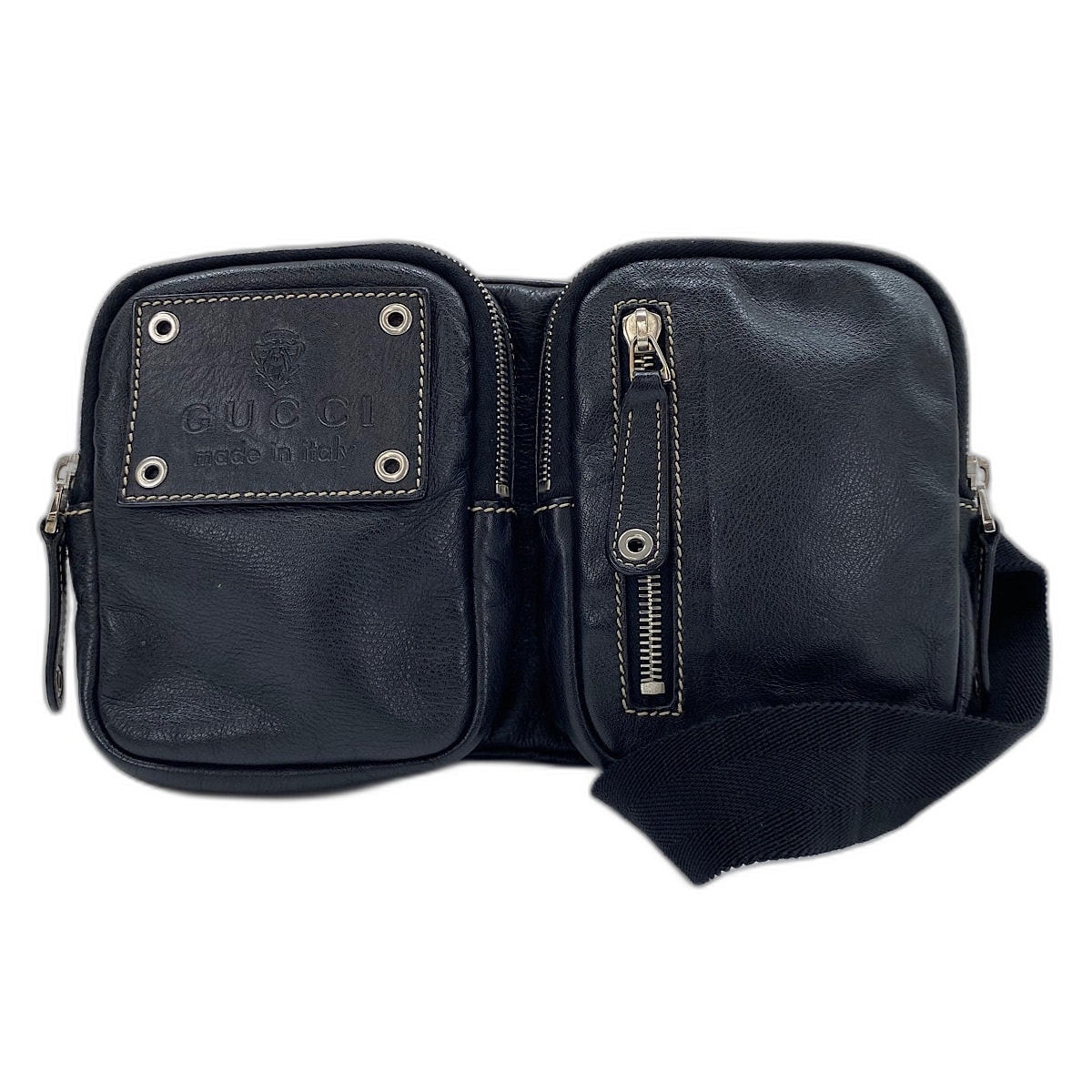 グッチ GUCCI ウエストバッグ レザー【中古】