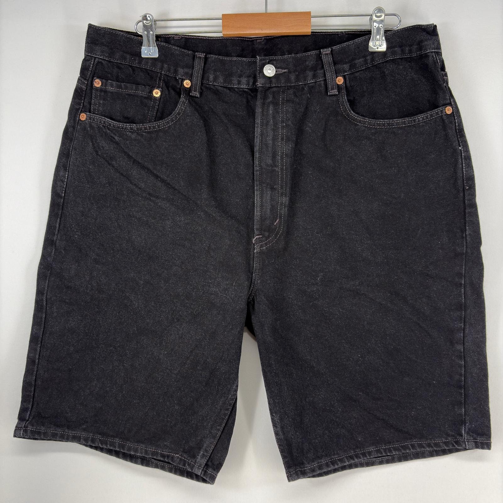 古着 リーバイス Levi's ショートパンツ デニム ストレート ジップ 505 ハーフパンツ ジーパン 大きいサイズ w40 ブラック メンズ
