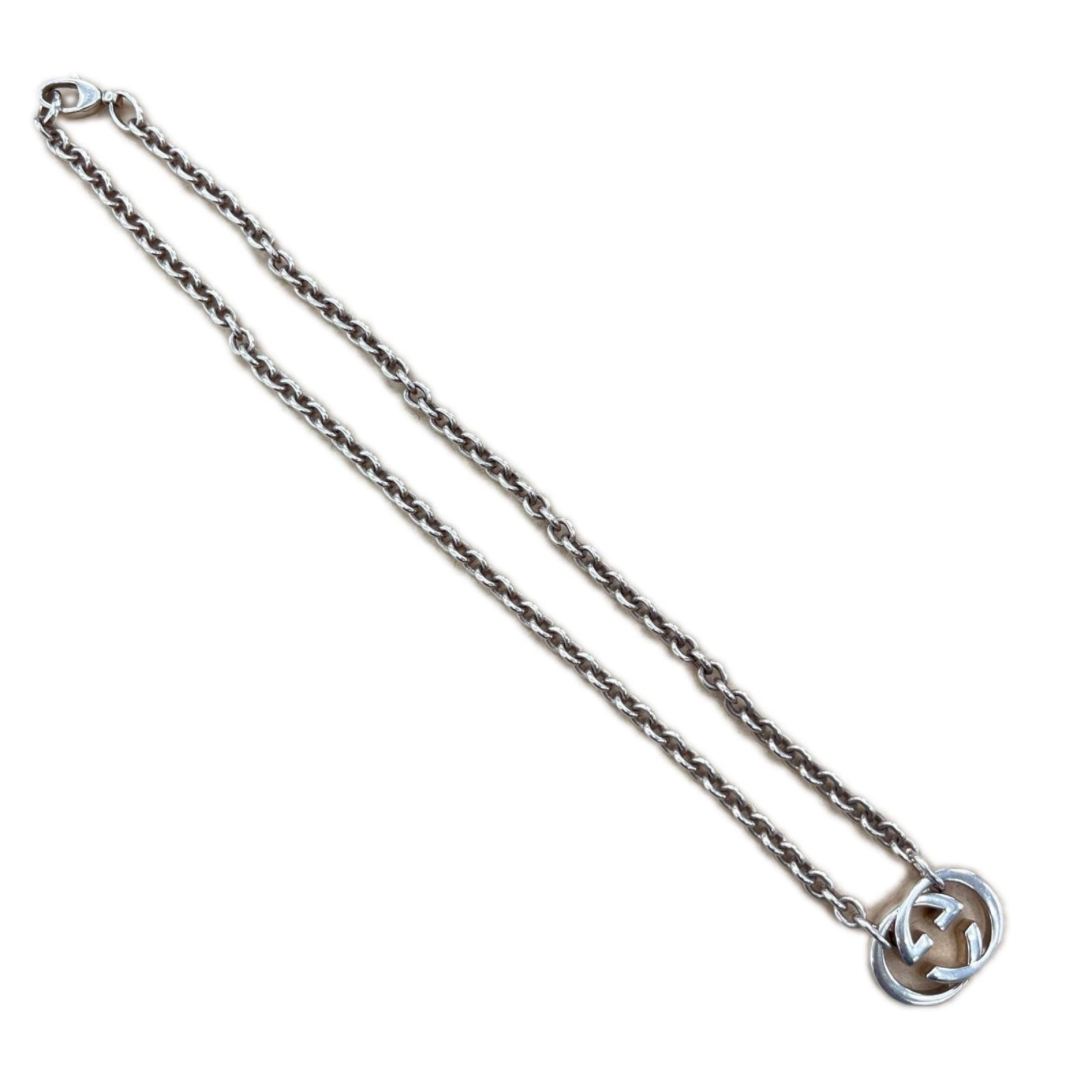 GUCCI グッチ インターロッキング ネックレス SILVER925 190489 シルバー 本体のみ