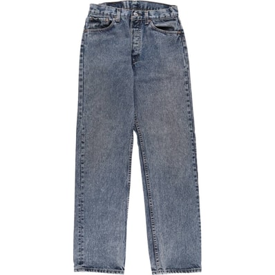 古着 90年代 リーバイス Levi's 501-0165 ケミカルウォッシュ ストレートデニムパンツ USA製 レディースL(w28)相当 ヴィンテージ/eaa511742