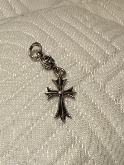 Chrome Hearts 1 Ball Tiny CH Cross Charm "Silver"