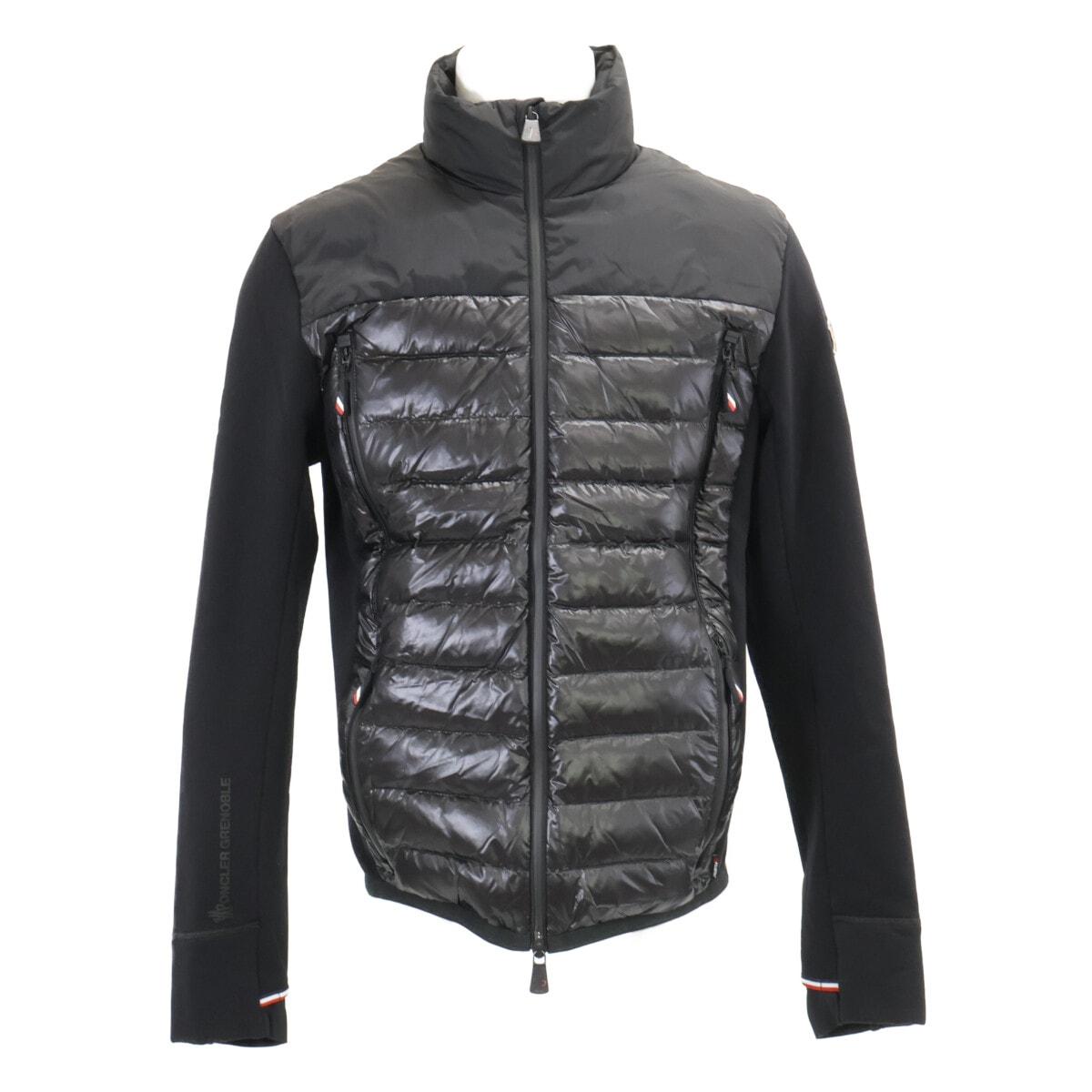 モンクレール GRENOBLE グルノーブル【美品/25年製】K20978G00027 MAGLIA CARDIGAN 異素材ミックス ダウンジャケット L