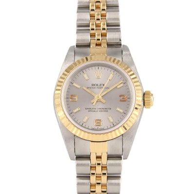 ロレックス オイスターパーペチュアル 76193・5 SSxYG 自動巻 P番