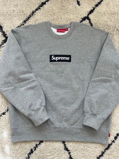 Supreme Box Logo Crewneck "Heather Grey" (22FW)