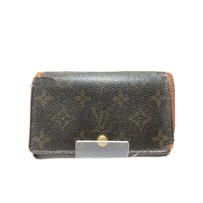 ▼▼LOUIS VUITTON ルイヴィトン 二つ折り財布 L字ファスナー モノグラム ポルト モネ・ピエ トレゾール M61730 ブラウン