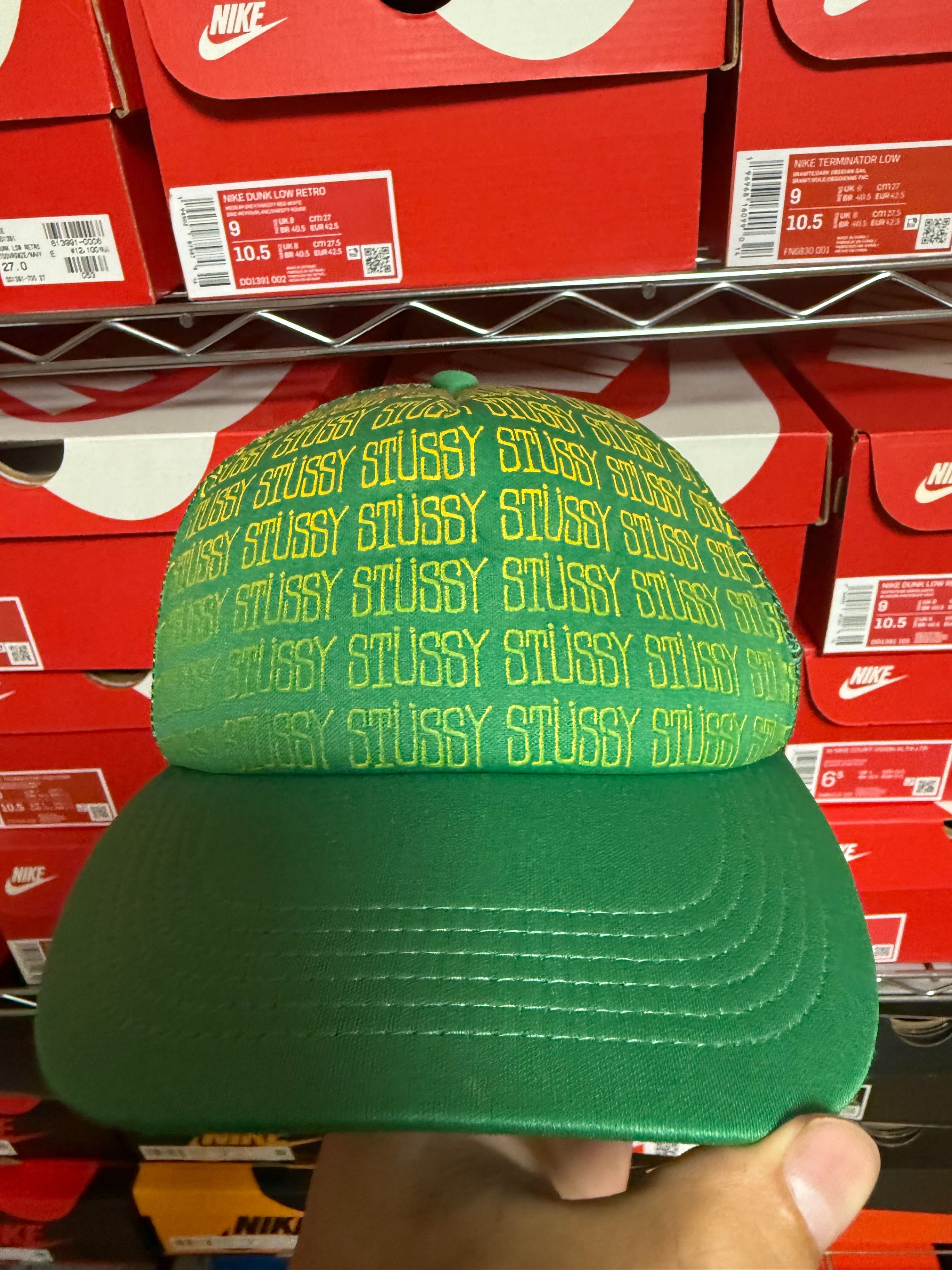 STUSSY メッシュキャップ 総柄 ショーンフォント old ラガ y2k