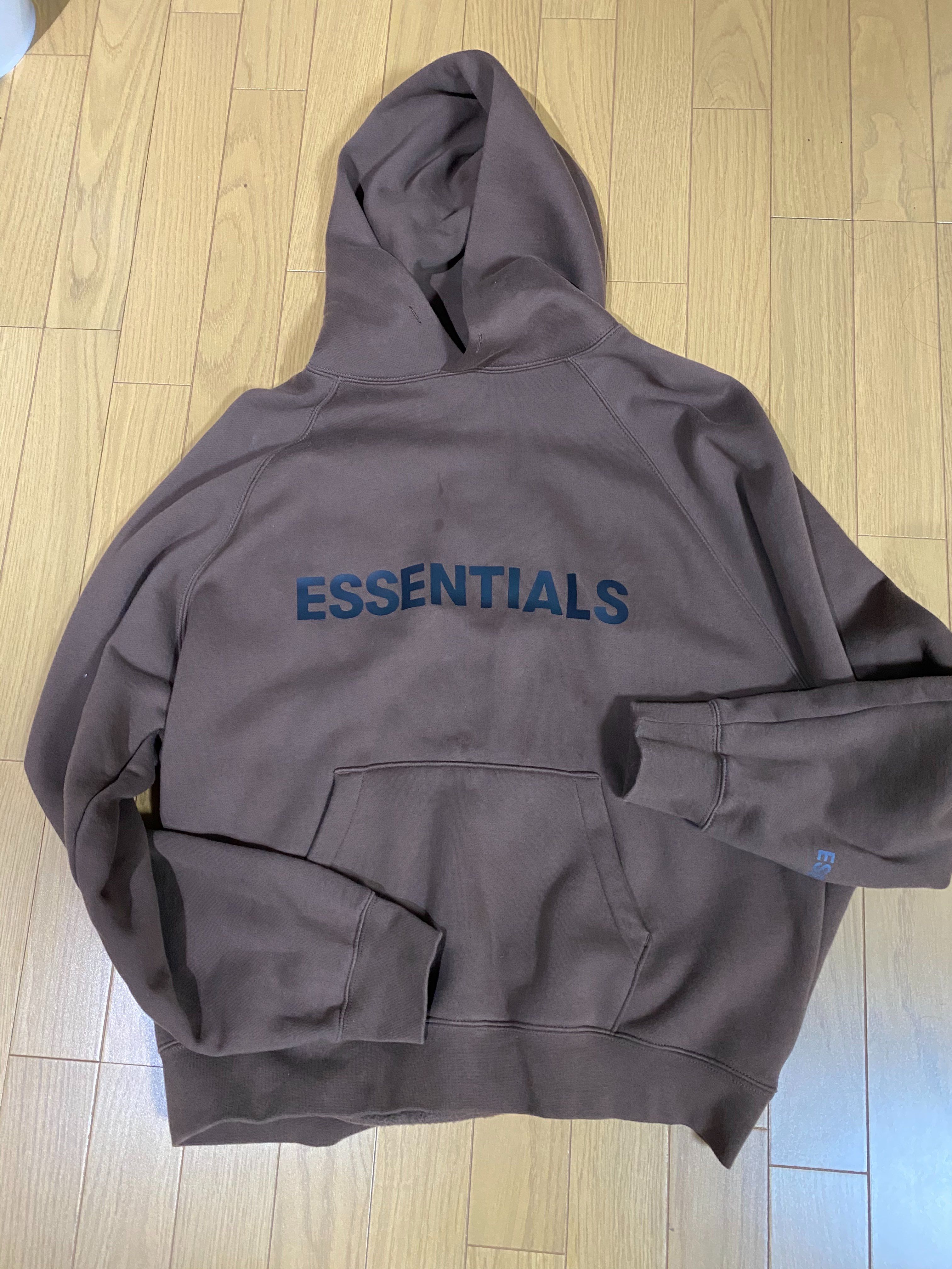 FEAR OF GOD ESSENTIALS / SSENSE 3D Silicon Applique Pullover Hoodie "Rain Drum"