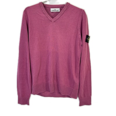 ストーンアイランド 6015545B8 ピンク系 Vネック ロングスリーブ カットソー M