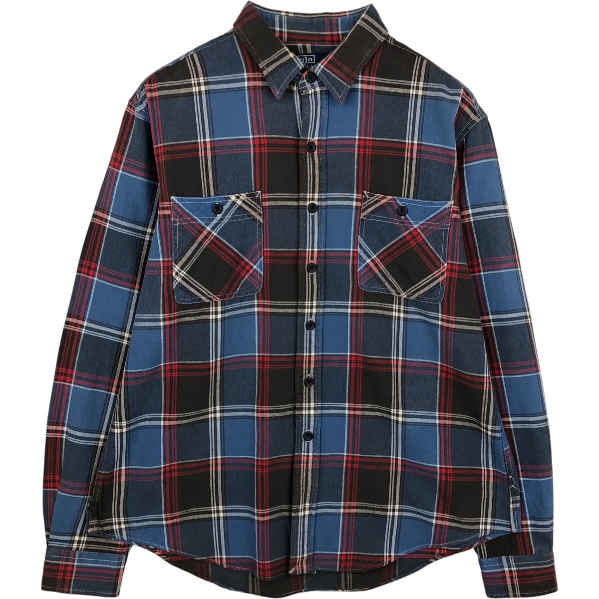 古着 ラルフローレン Ralph Lauren POLO by Ralph Lauren 長袖 コットンチェックシャツ メンズXL相当/eaa615264