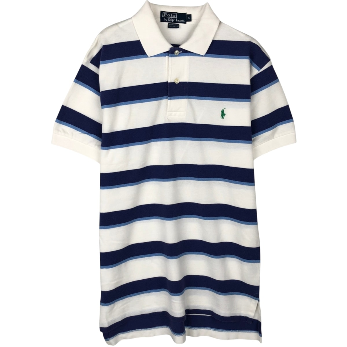 古着 ラルフローレン Ralph Lauren POLO by Ralph Lauren 半袖 ボーダー ポロシャツ メンズS相当/eaa644643