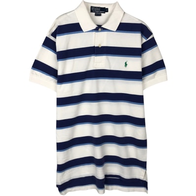 古着 ラルフローレン Ralph Lauren POLO by Ralph Lauren 半袖 ボーダー ポロシャツ メンズS相当/eaa644643