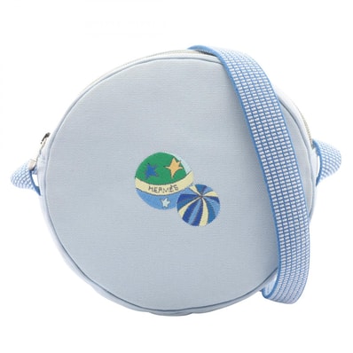 エルメス HERMES サーカス ショルダーバッグ バッグ キャンバス レディース ブルー系 【中古】