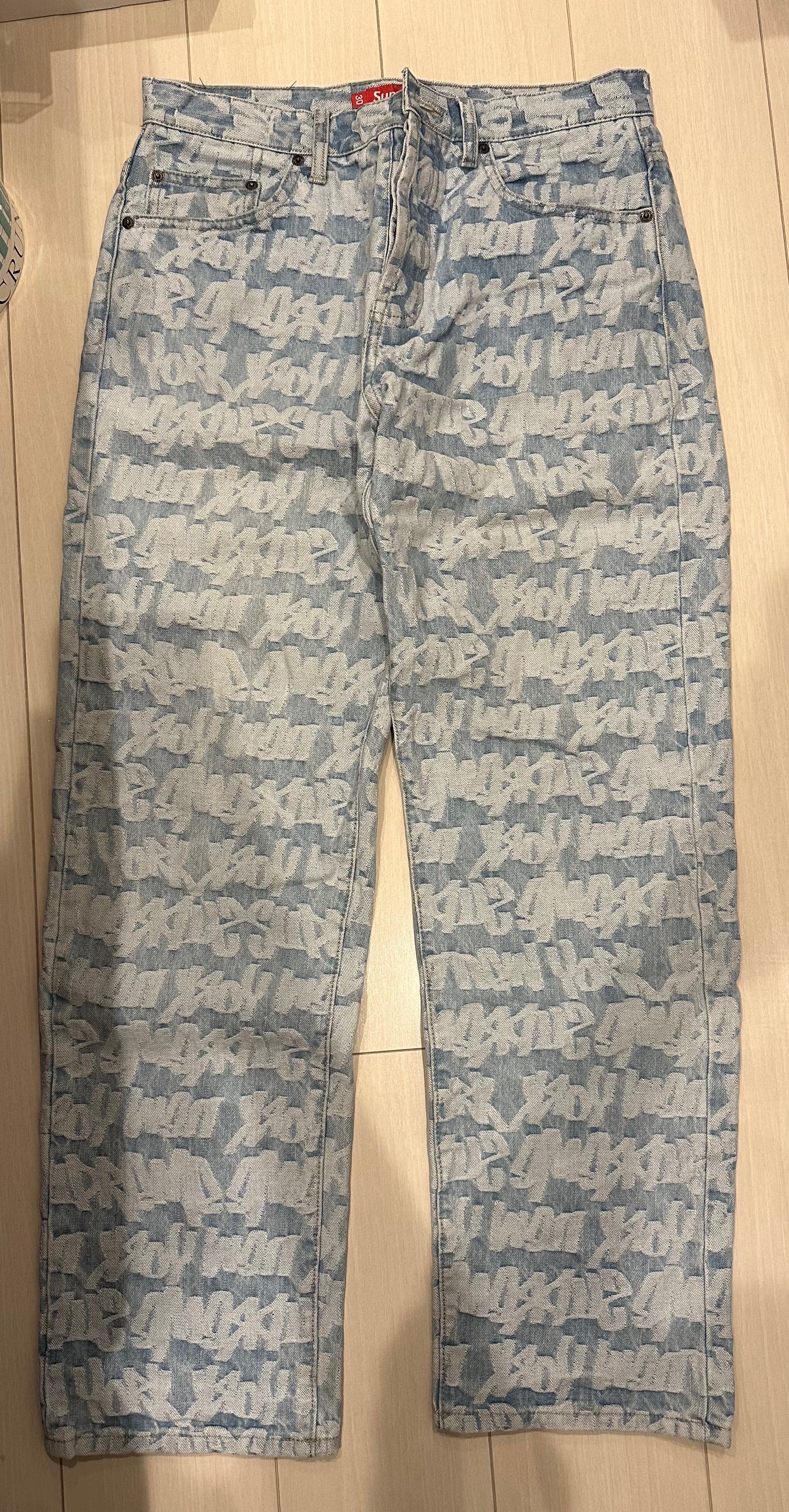 Supreme Fat Tip Jacquard Regular Jean "Blue"