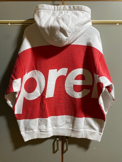 Supreme Big Logo Hooded Sweatshirt "White"