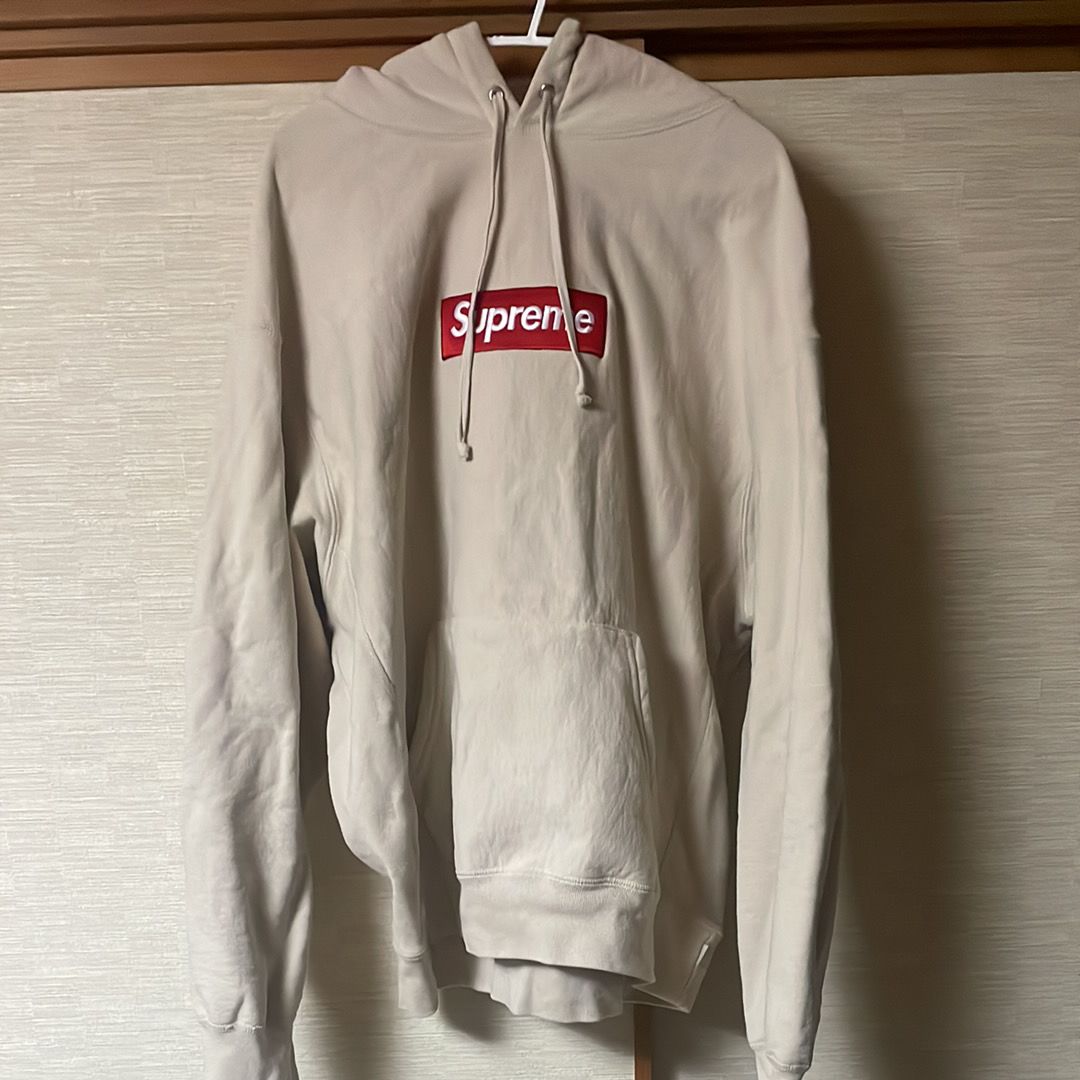 Supreme Box Logo Hooded Sweatshirt "Stone" (24FW)