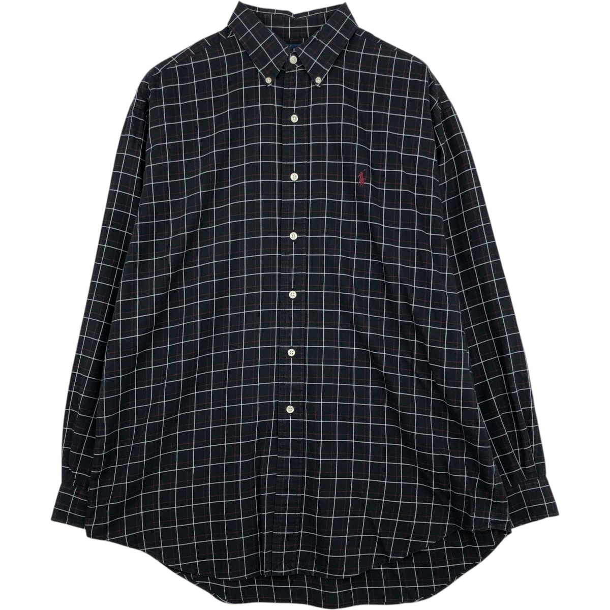 古着 ラルフローレン Ralph Lauren BLAKE 長袖 ボタンダウンチェックシャツ メンズL相当/eaa643465