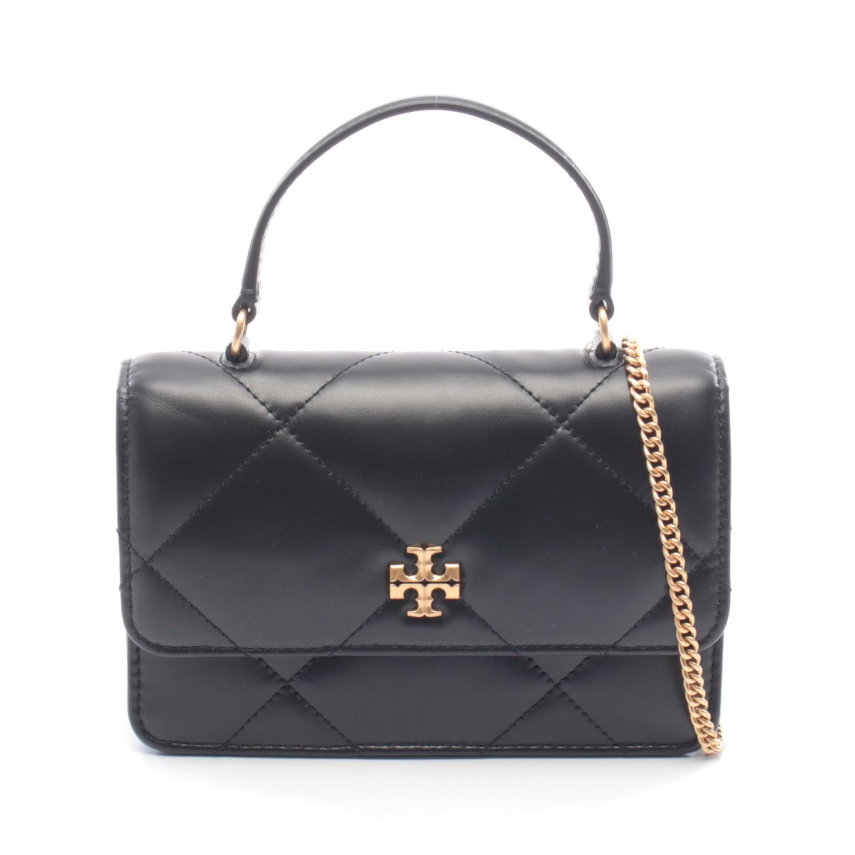 トリーバーチ Tory Burch KIRA DIMOND QUILT ハンドバッグ バッグ レザー レディース ブラック系 158326001 【新品】