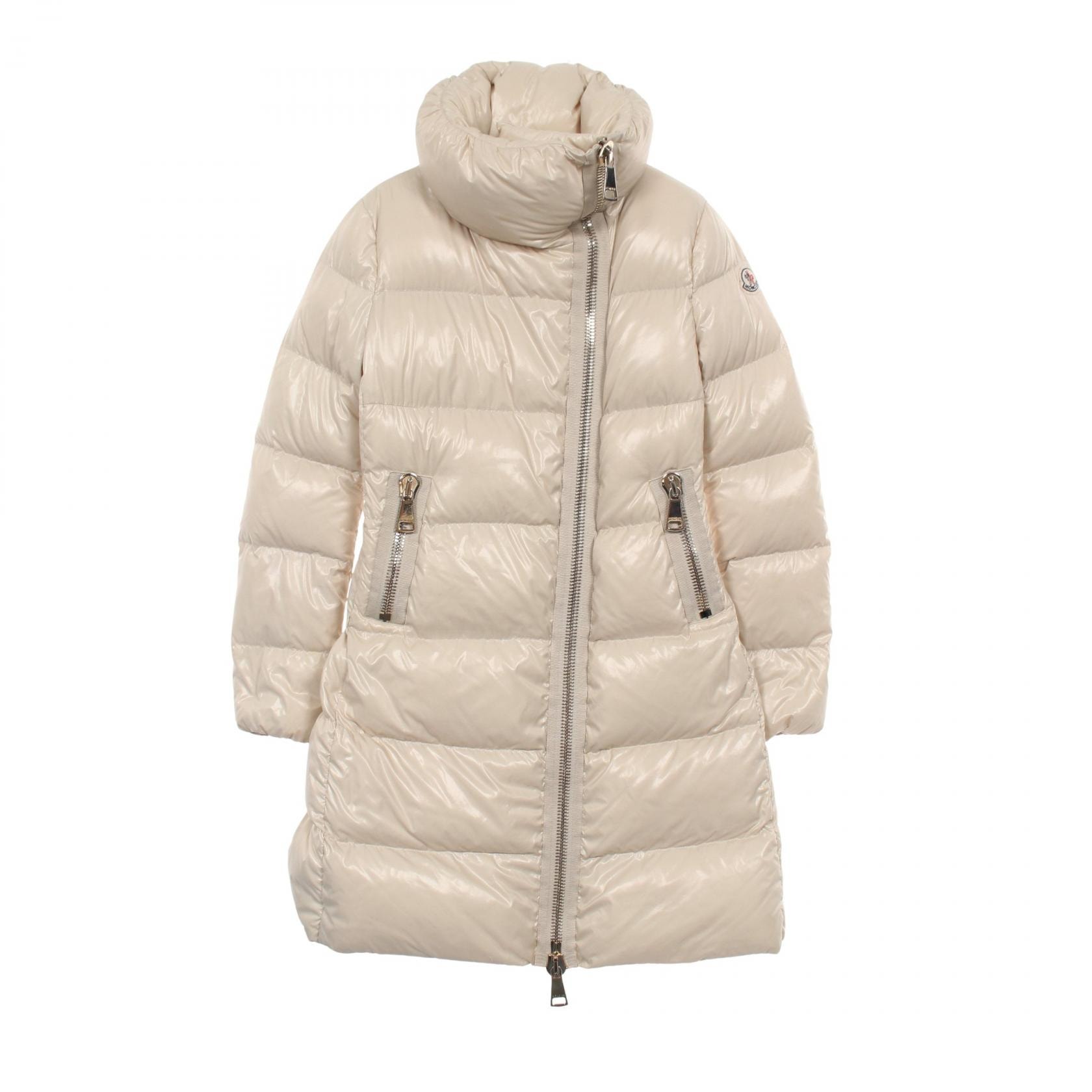 モンクレール MONCLER JOINVILLE ダウンジャケット 衣料品 アウター ナイロン レディース アイボリー系 4980005 【中古】