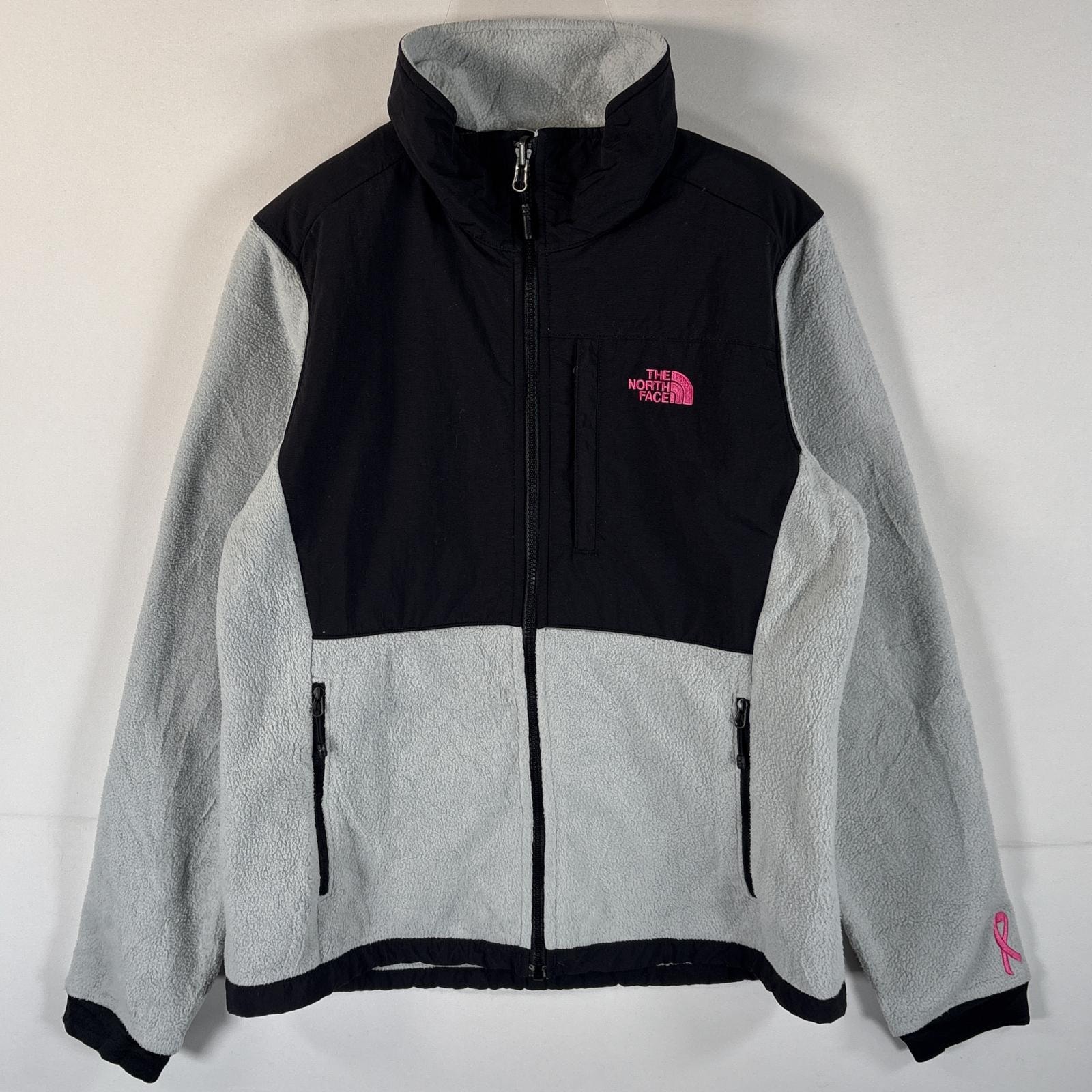 古着 ザ・ノースフェイス THE NORTH FACE フルジップフリースジャケット デナリジャケット ツートンカラー ポーラテック S グレー レディース