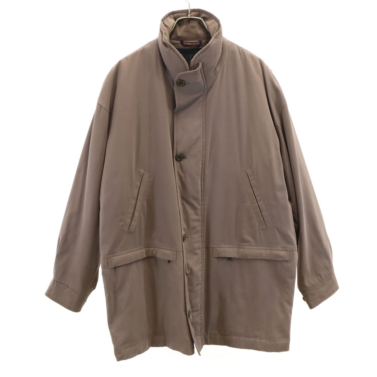 Burberrys バーバリーズ 90s オールド ハーフ コート M ブラウングレー系 ライナー付き