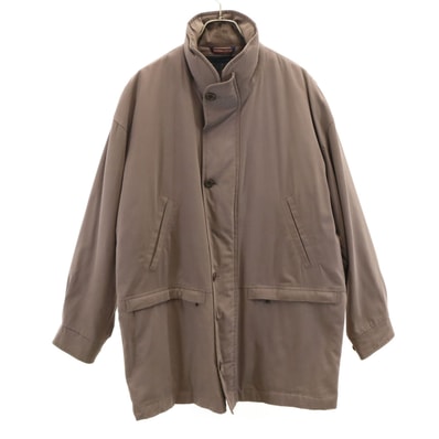 Burberrys バーバリーズ 90s オールド ハーフ コート M ブラウングレー系 ライナー付き