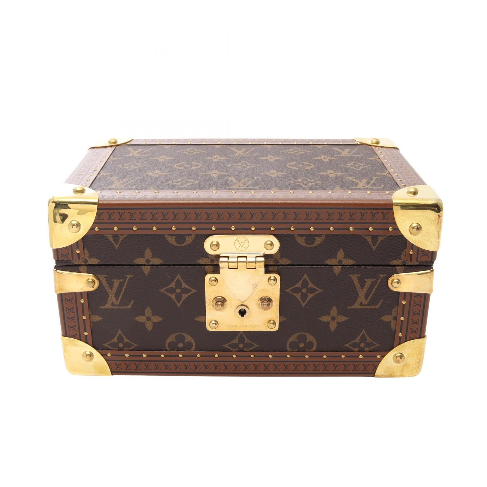 ルイ・ヴィトン LOUIS VUITTON コフレトレゾール 24 ジュエリーBOX アクセサリーケース アクセサリー レザー PVC モノグラム レディース ブラウン系 M47000 【中古】