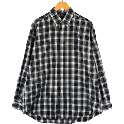 古着 ラルフローレン Ralph Lauren BLAKE 長袖 ボタンダウンチェックシャツ メンズL相当/eaa593733