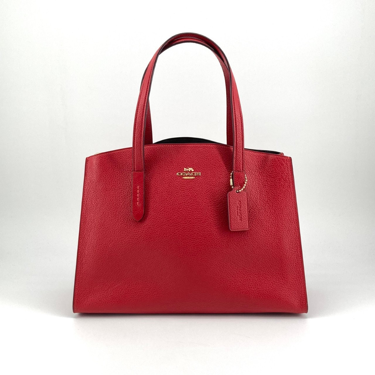 COACH(コーチ) チャーリーキャリーオール 67019 トートバッグ レッド