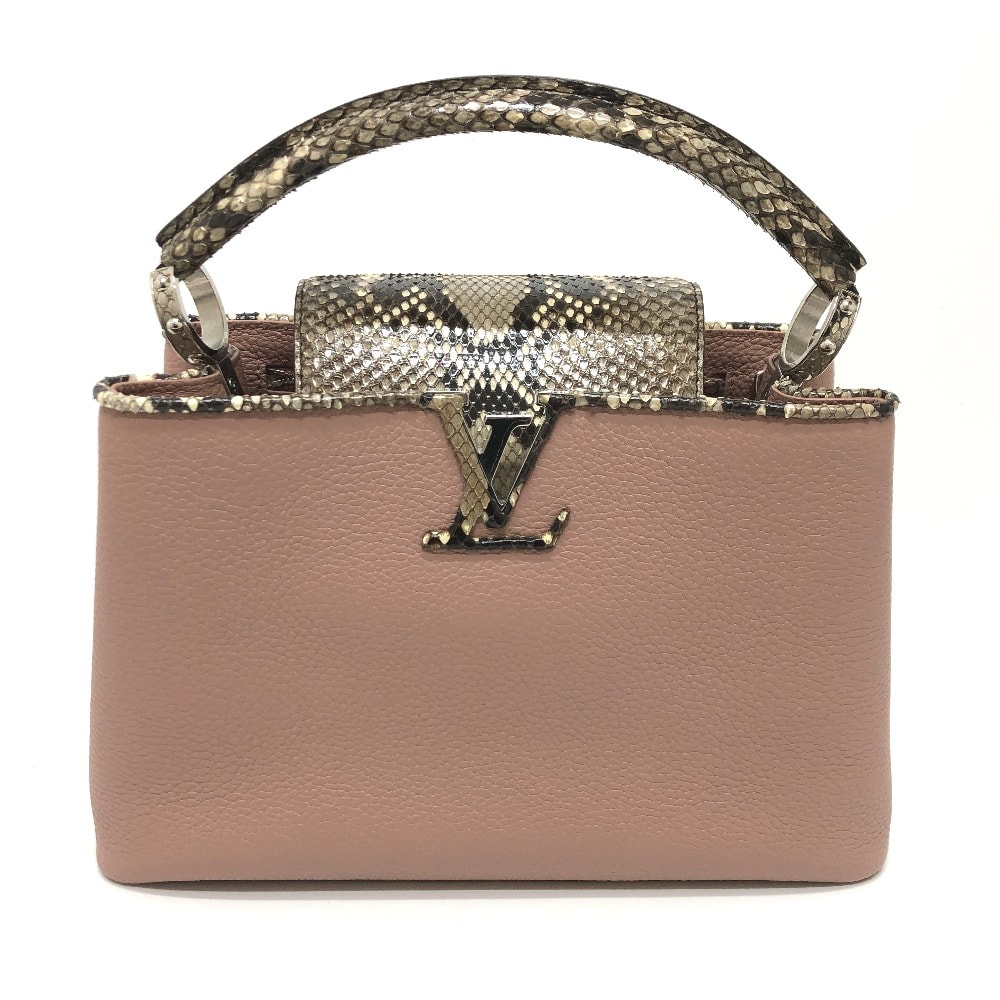 ルイヴィトン LOUIS VUITTON カプシーヌ PM N95382 2WAY カバン ハンドバッグ トリヨンレザー ピンク 新品同様