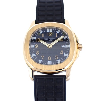 K18YG PATEK PHILIPPE パテックフィリップ アクアノート 4960J-001 ブラック レディース 腕時計