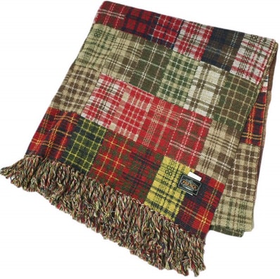 PALACE x BEAMS Plus Blanket "Red/Beige"