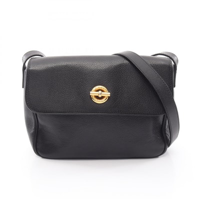 セリーヌ CELINE ショルダーバッグ バッグ レザー レディース ブラック系 【中古】