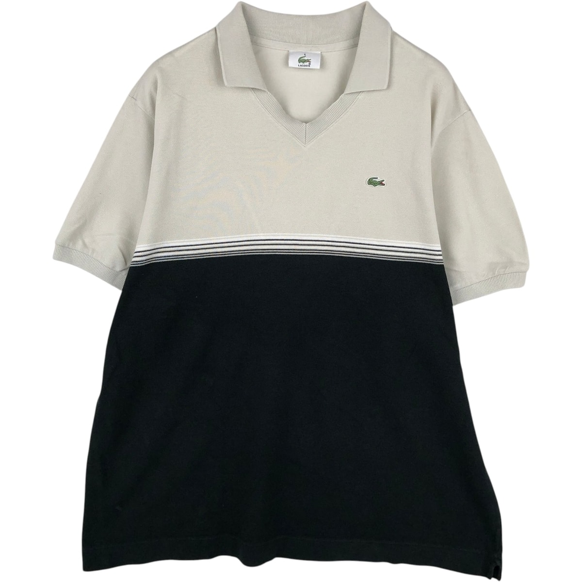 古着 ラコステ LACOSTE スキッパー 半袖 ポロシャツ 6 メンズXL相当/eaa635167