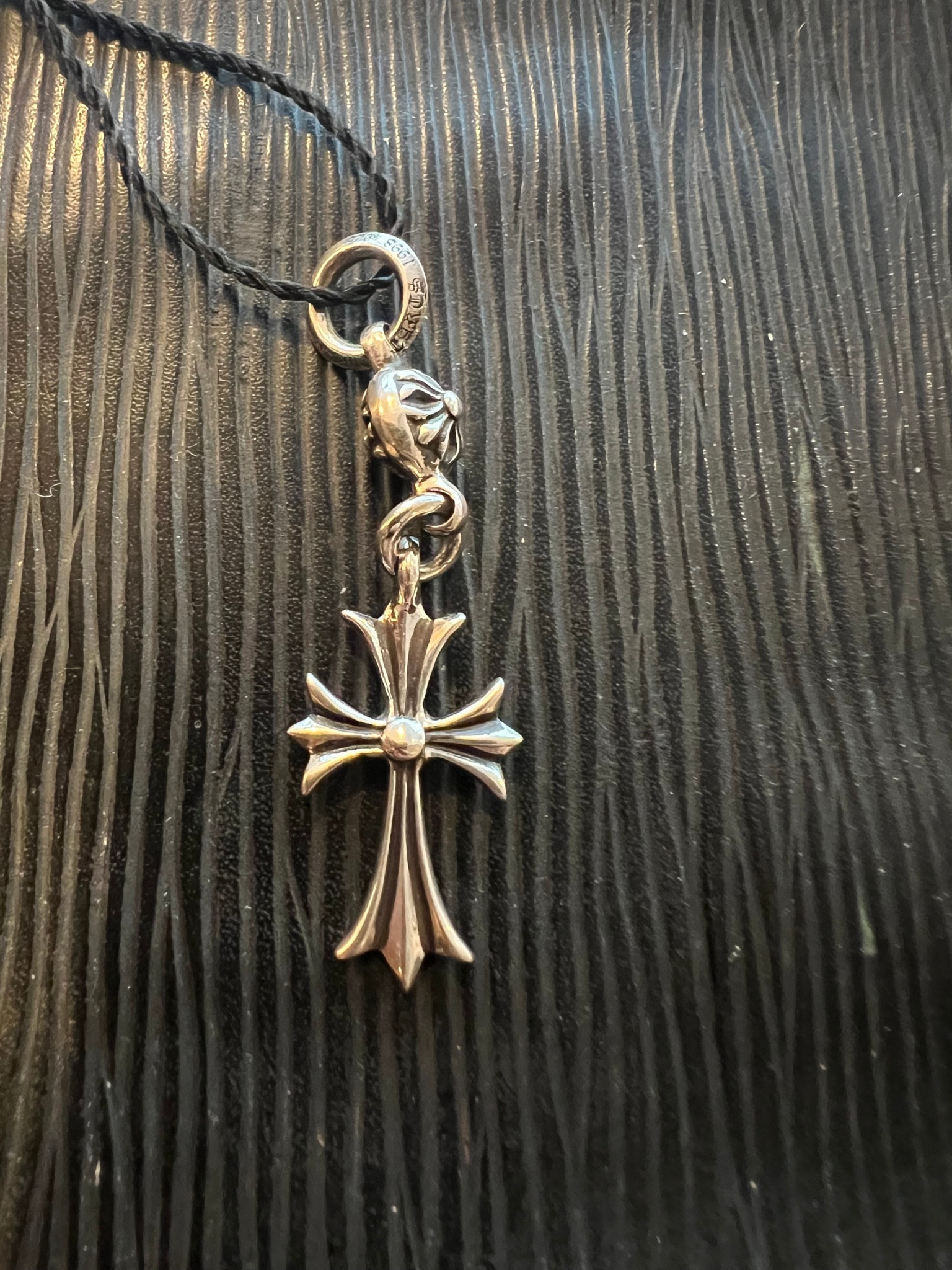 Chrome Hearts 1 Ball Tiny CH Cross Charm "Silver"