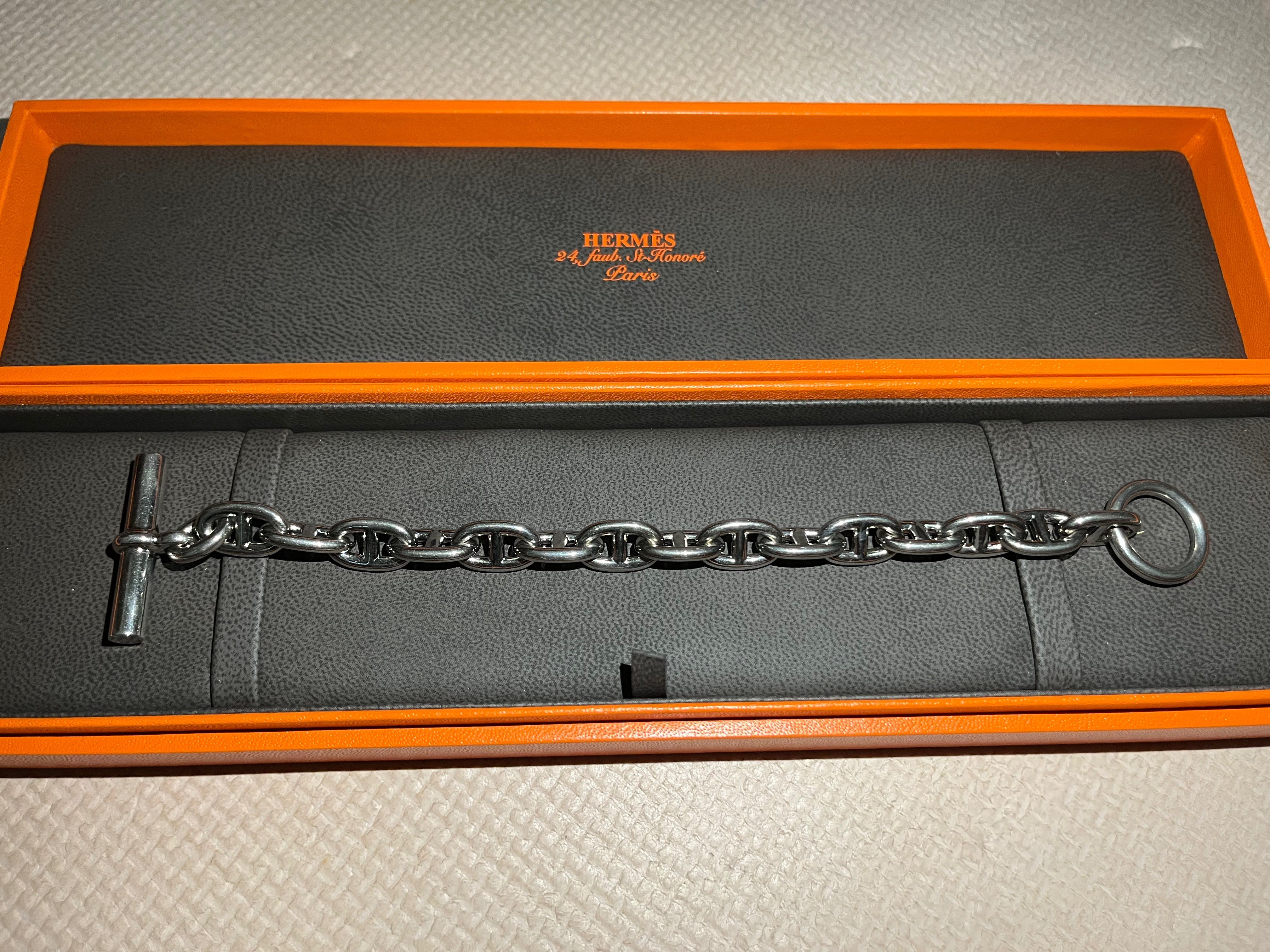 Hermes Chaine D'ancre MM Bracelet "Silver"