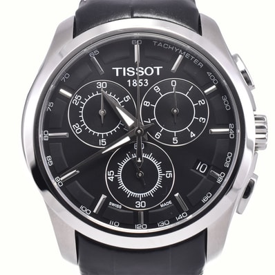 ティソ TISSOT T035.617.16.051.00 クチュリエ クロノグラフ デイデイト クォーツ メンズ 極美品 箱付き C#146994