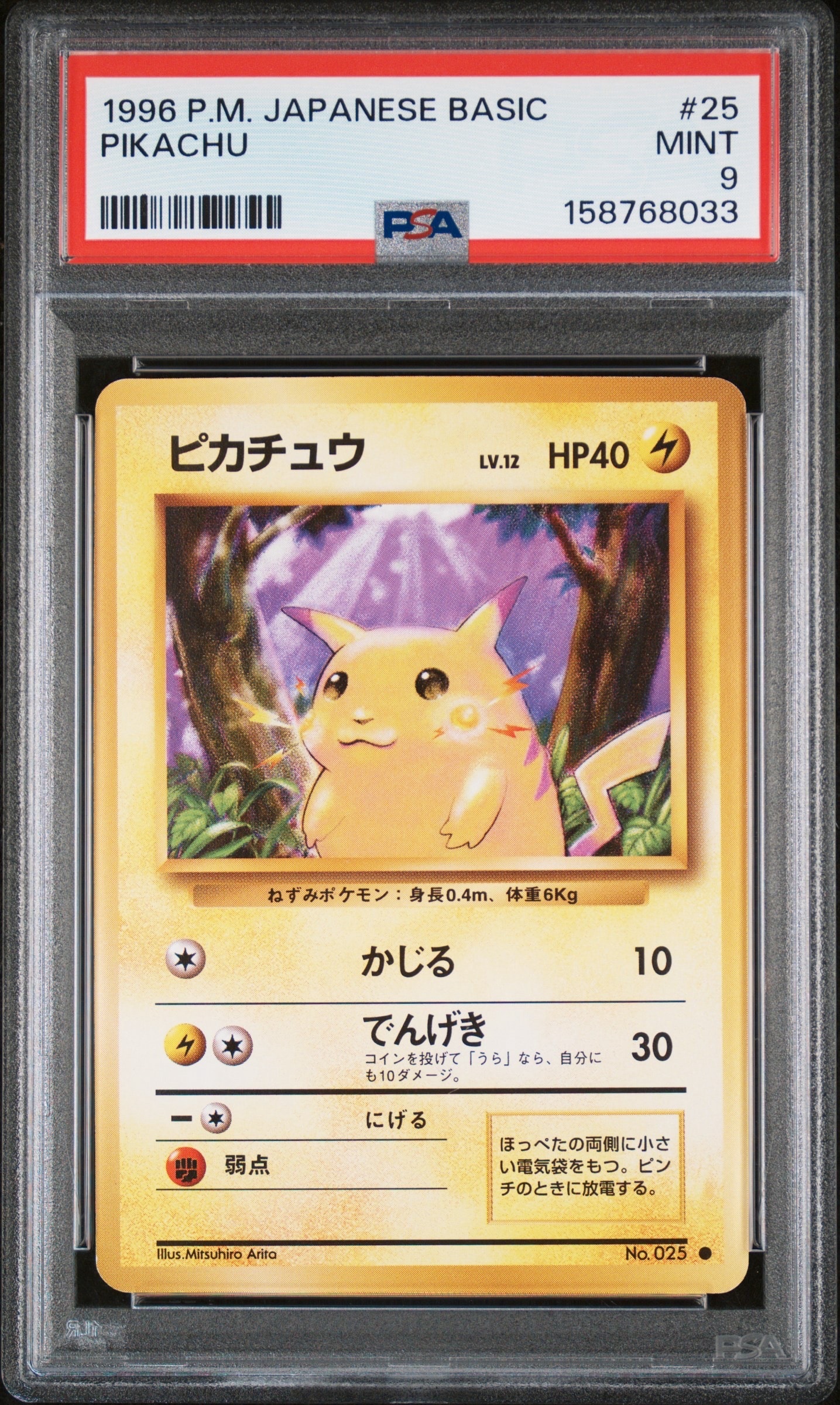 ピカチュウ ● : 旧裏 [PMCG1-2](拡張パック「ポケットモンスター カードゲーム」再販)