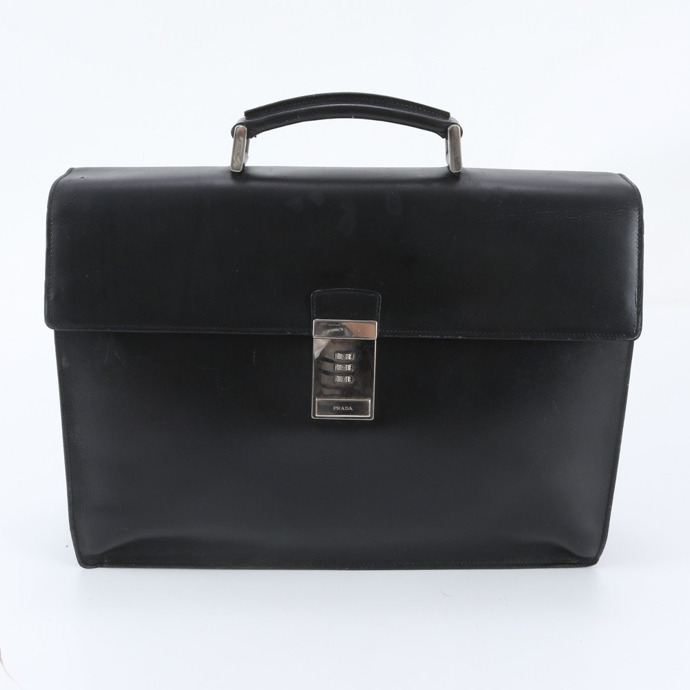 ■美品 プラダ ビジネス バッグ レザー
