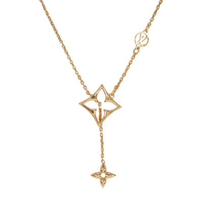 ルイヴィトン LOUIS VUITTON ネックレス LV フラワーグラム M01234 ネックレス メタル ゴールド レディース【中古】【Aランク】