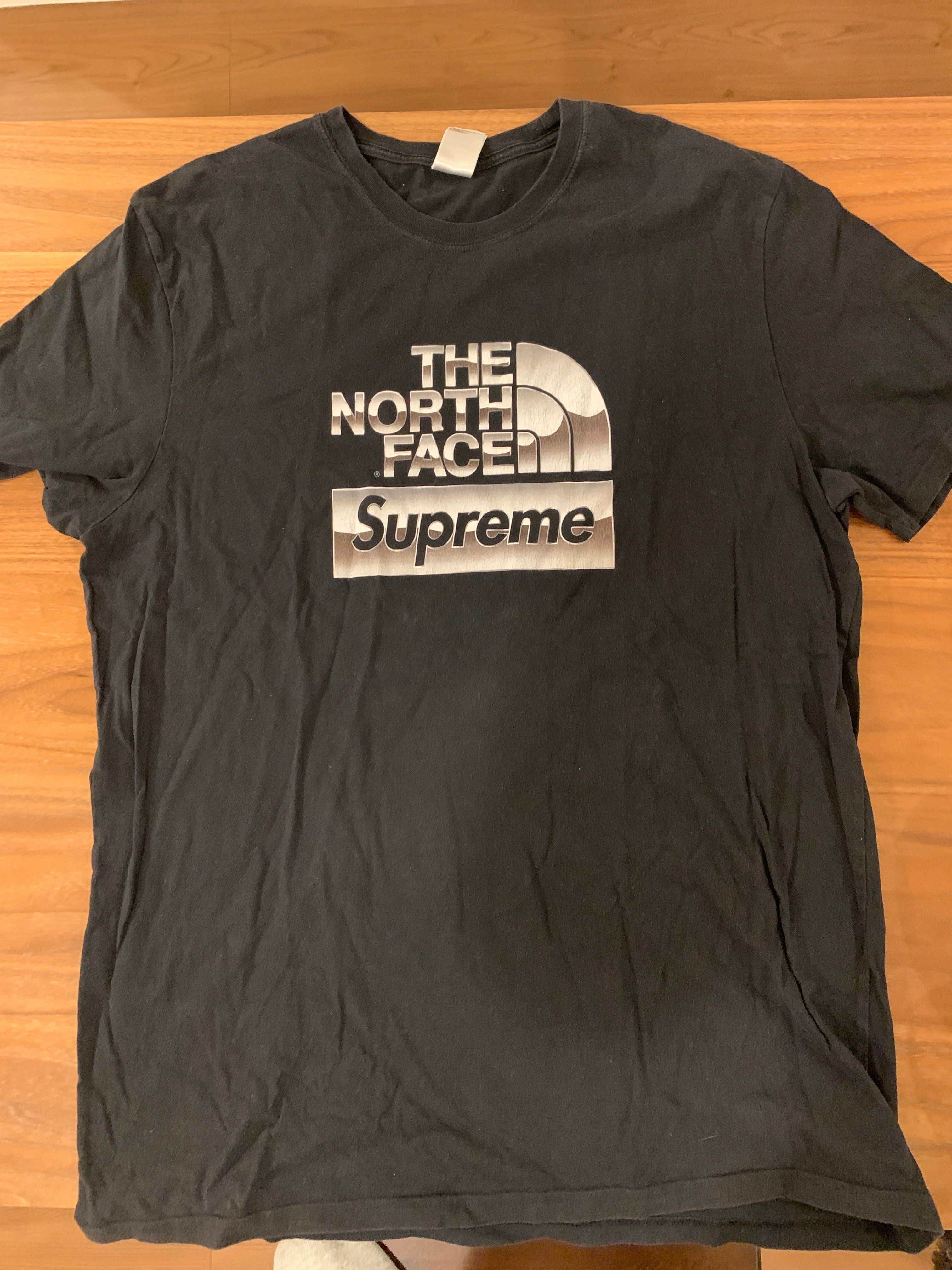 Supreme x The North Face Metallic Logo T-Shirt "Black"