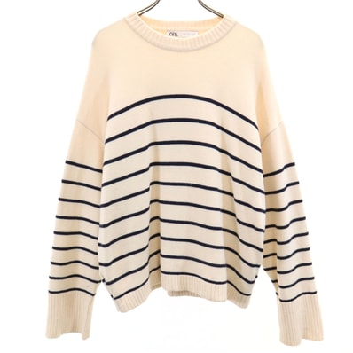 ZARA ザラ 長袖 ニット XL アイボリー セーター