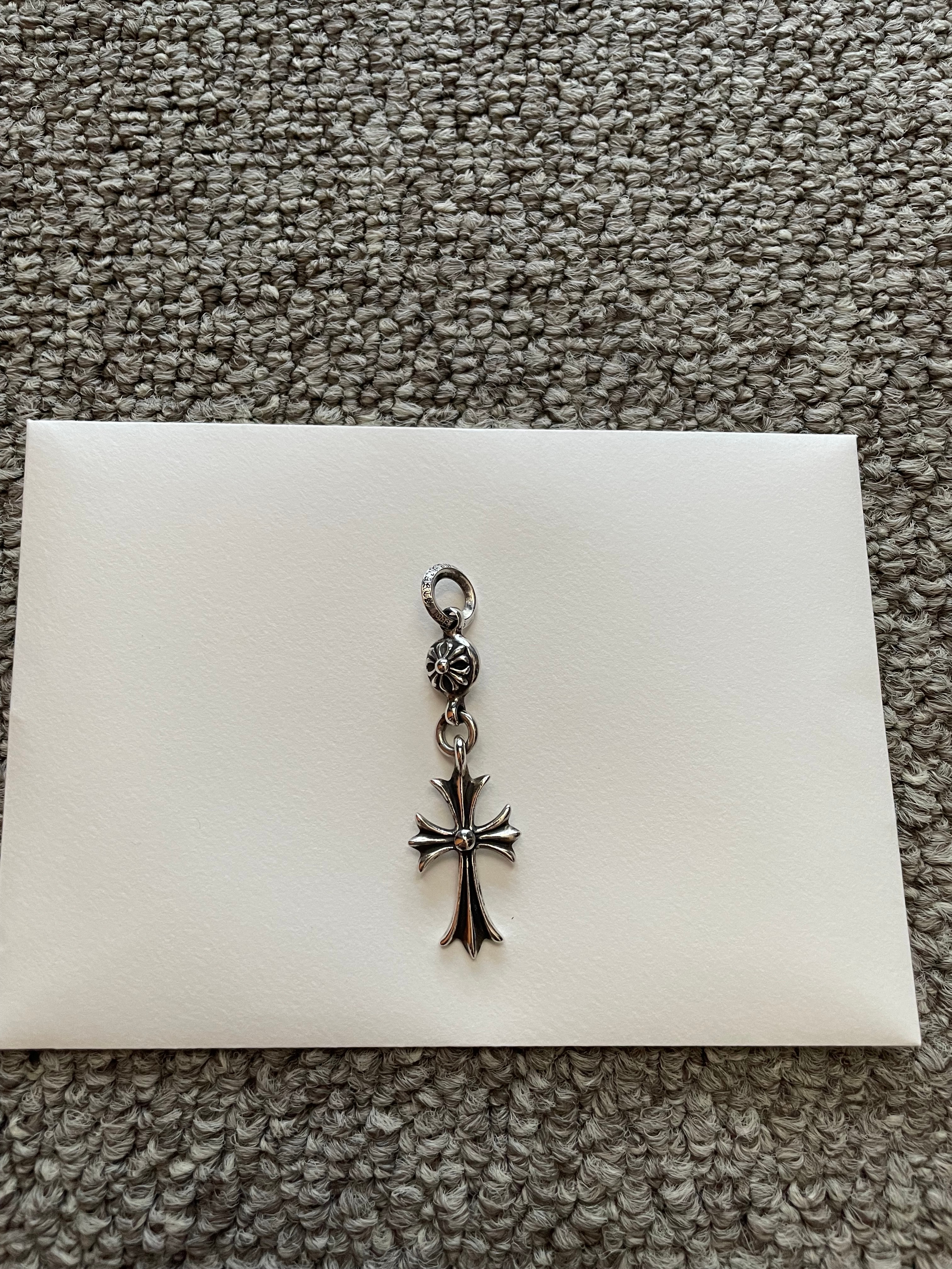 Chrome Hearts 1 Ball Tiny CH Cross Charm "Silver"